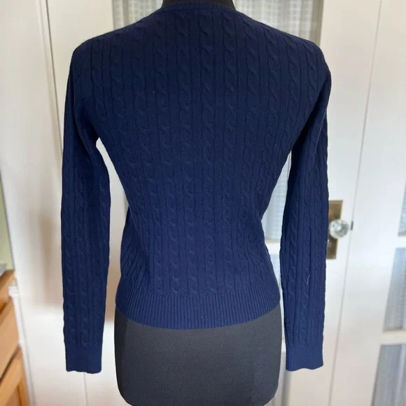 Aqua Cashmere Crew Neck Sweater - Picture 5 of 7